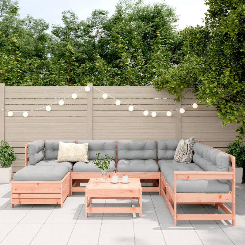 Wicker 6 - Person Garden Lounge Set