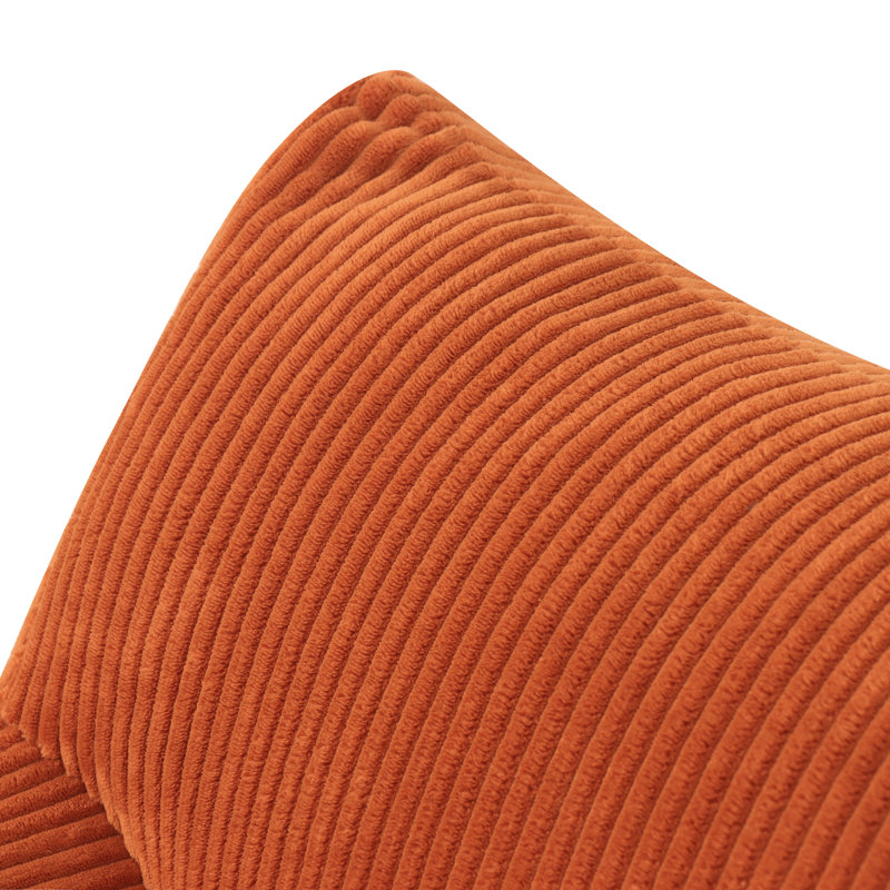 Fauteuil lounge Lazy Sofa, pouf une place en tissu velours côtelé avec poche latérale, mini canapé moelleux en forme de nuage pour salon, chambre ou dortoir
