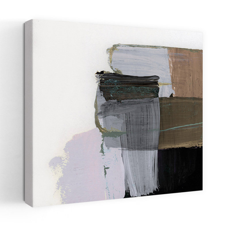 Art contemporain abstrait géométrique contemporain, H 48 po x l 48 po