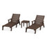 POLYWOOD Captain Outdoor Chaise Lounge with Table