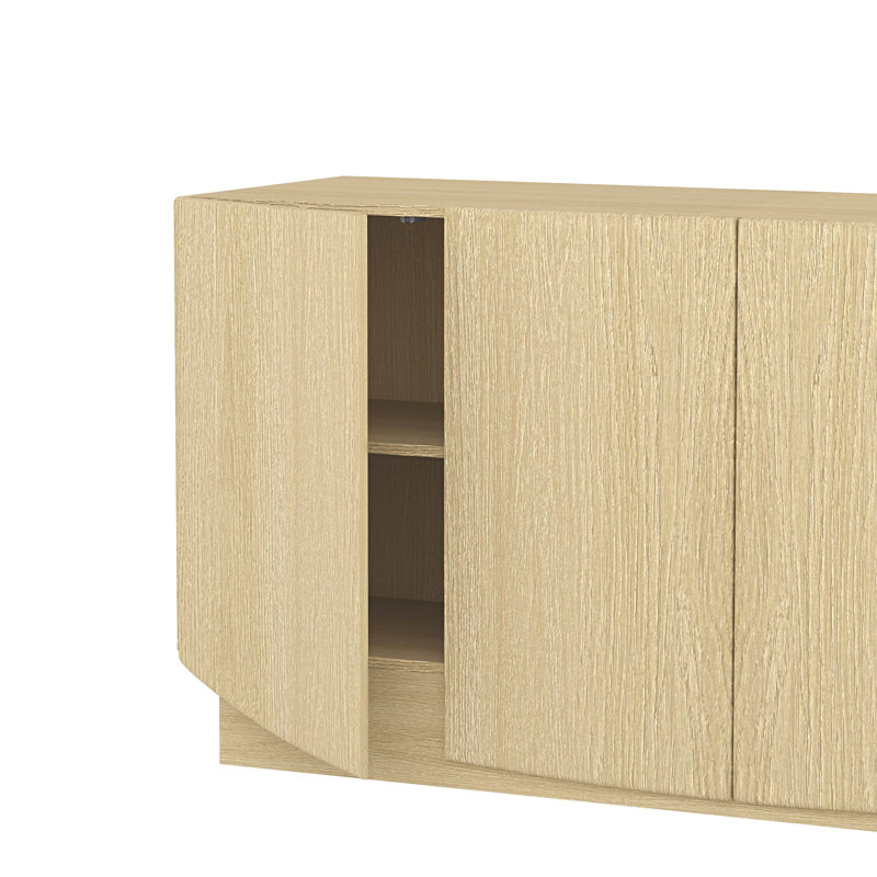 Buffet contemporain 4 portes Ardea, Chêne naturel