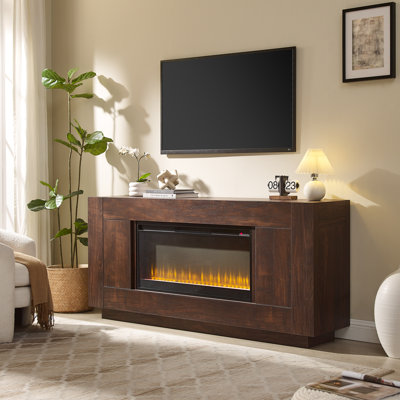 Modern 70" Fireplace TV Stand with 36" Electric Fireplace, Fits TVs up to 85"