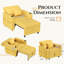 Emma-Leigh 1 Seater Fabric Accent Chairs Bed-1868261478