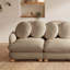 Canapé modulaire Comfy Chenille avec 6 coussins décoratifs, structure en bois pour le salon et la chambre à coucher
