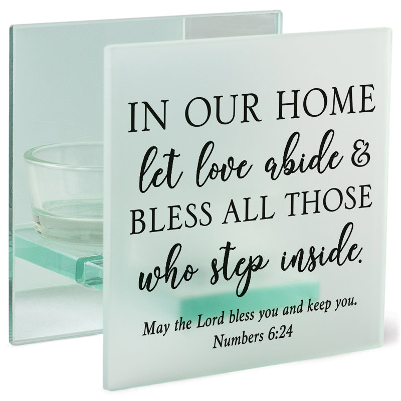 4 " Glass Tealight with Candle Included