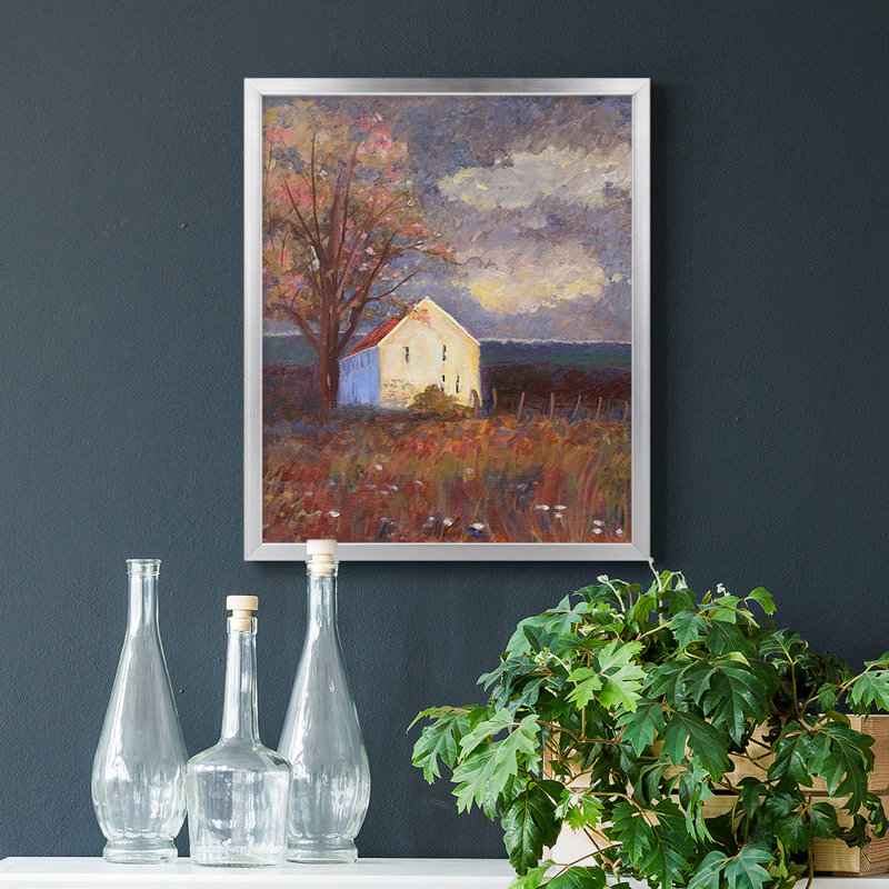 Toile encadrée de qualité supérieure - prêt à accrocher, Argent, H 24 po x l 20 po
