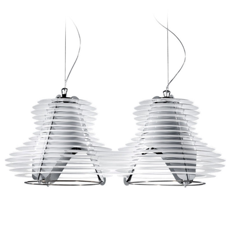 Faretto 2 - Light Kitchen Island Linear Pendant, White