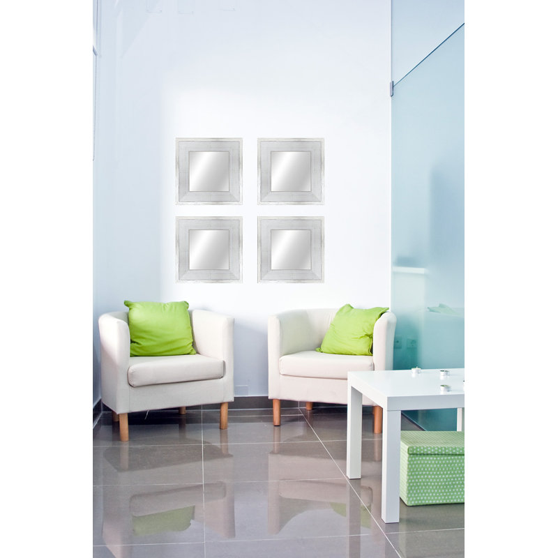 Bois naturel, 22,5 po x 22,5 po, Blanc / blanc