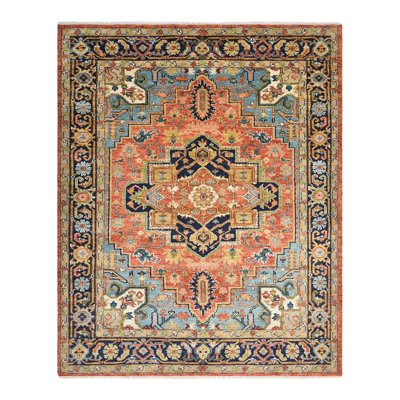 Centerview Oriental Hand-Knotted Wool/Cotton Area Rug
