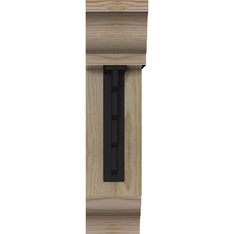 Support de fer traditionnel 4 po Diane, H 16 po x P 13 1/2 po, Sapin Douglas (l 4 po x P 4 po)