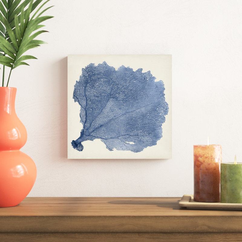 «Sea Fan V», peinture sur toile, H 12 po x l 12 po
