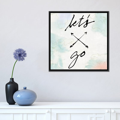 Art textuel sur toile tendue, "Peppy Quotes"