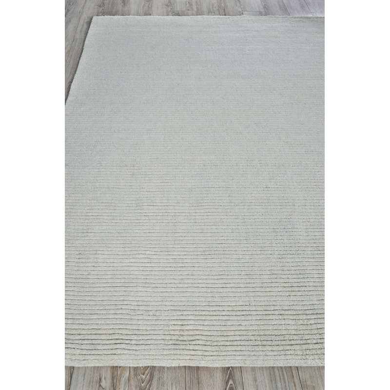 Kaza Hand Woven Wool Striped Area Rug, Rectangle 10' x 14'