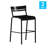 Sunbriar Commercial Grade Metal Indoor-Outdoor Bar Height Stool with 2 Slats-186472767