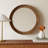 Round Mirror with Shelves
