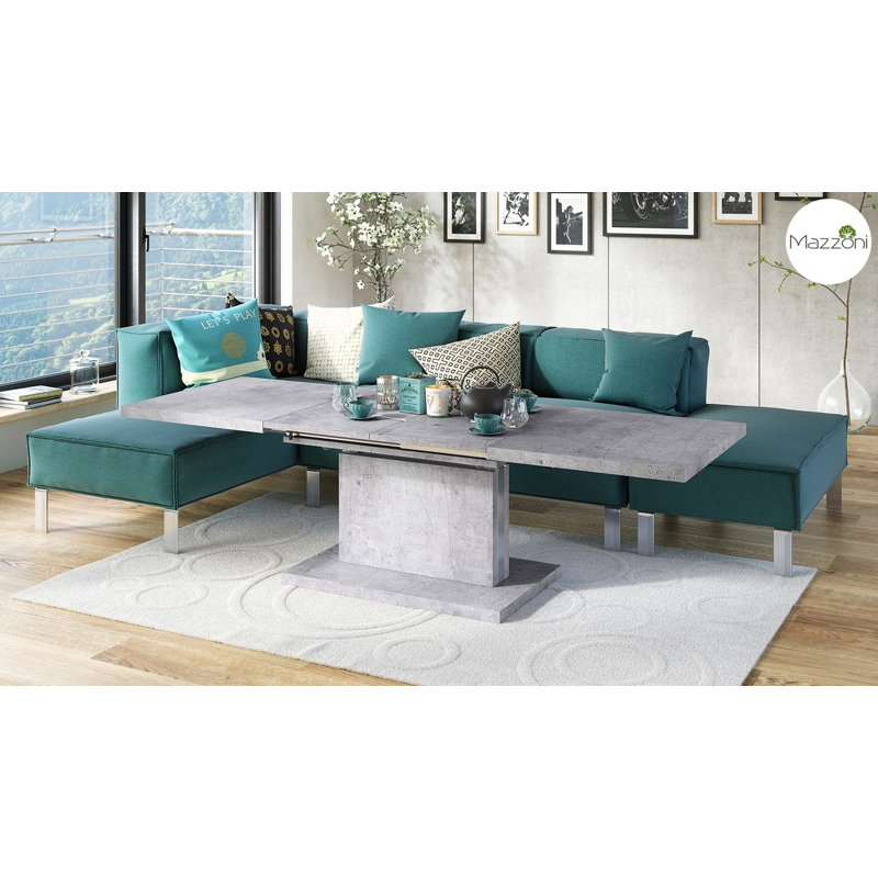 Aston Pedestal Coffee Table, Concrete
