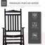 Chaise berçante à haut dossier Traditional-72564312