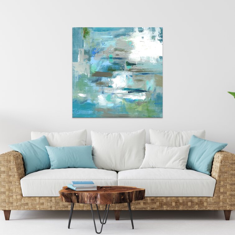Ebern Designs Tranquil Colors On Canvas by Leslie Owens  Reviews Wayfair