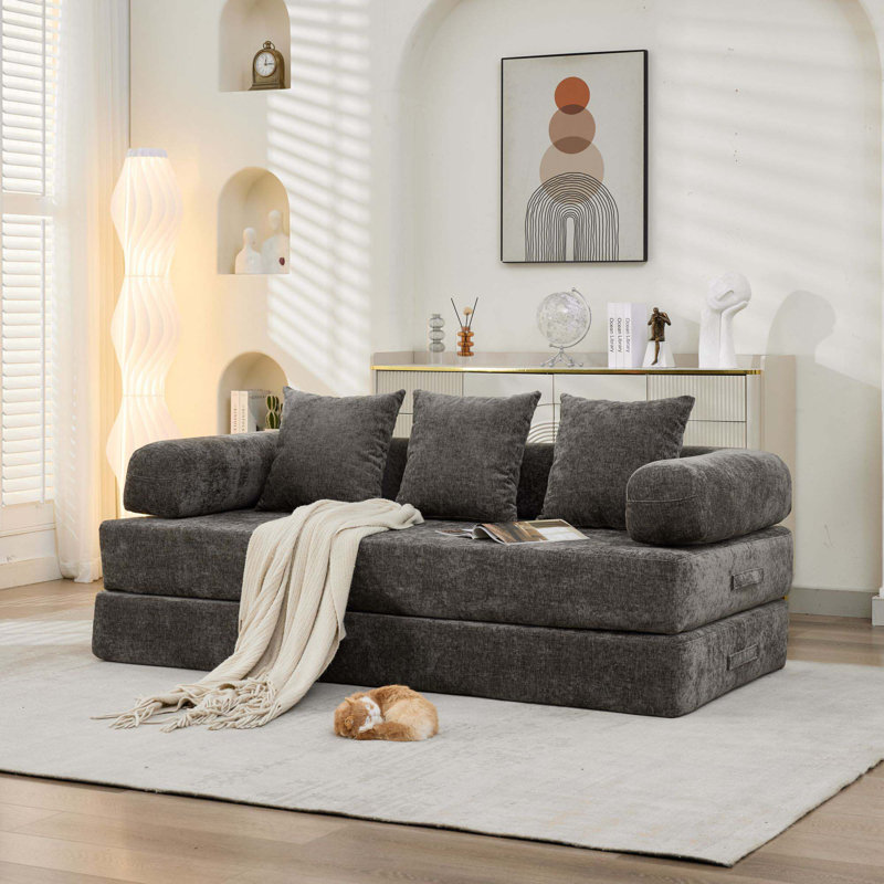 Canapé-lit pliant convertible Comfy, Gris