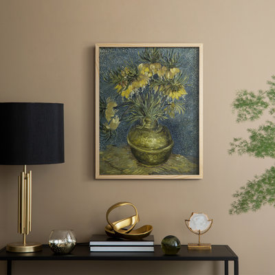 «Vintage Floral Print», impression encadrée CCLI - bois massif