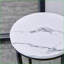 Table basse en faux panneau de fibres à densité moyenne avec base en X - peu encombrante et facile à nettoyer pour toute pièce