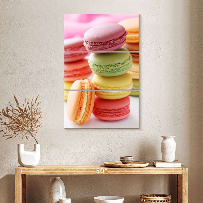 Flavored Macarons, 38" H x 24" W