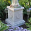 English Rosette Garden Large Plinth Pedestal