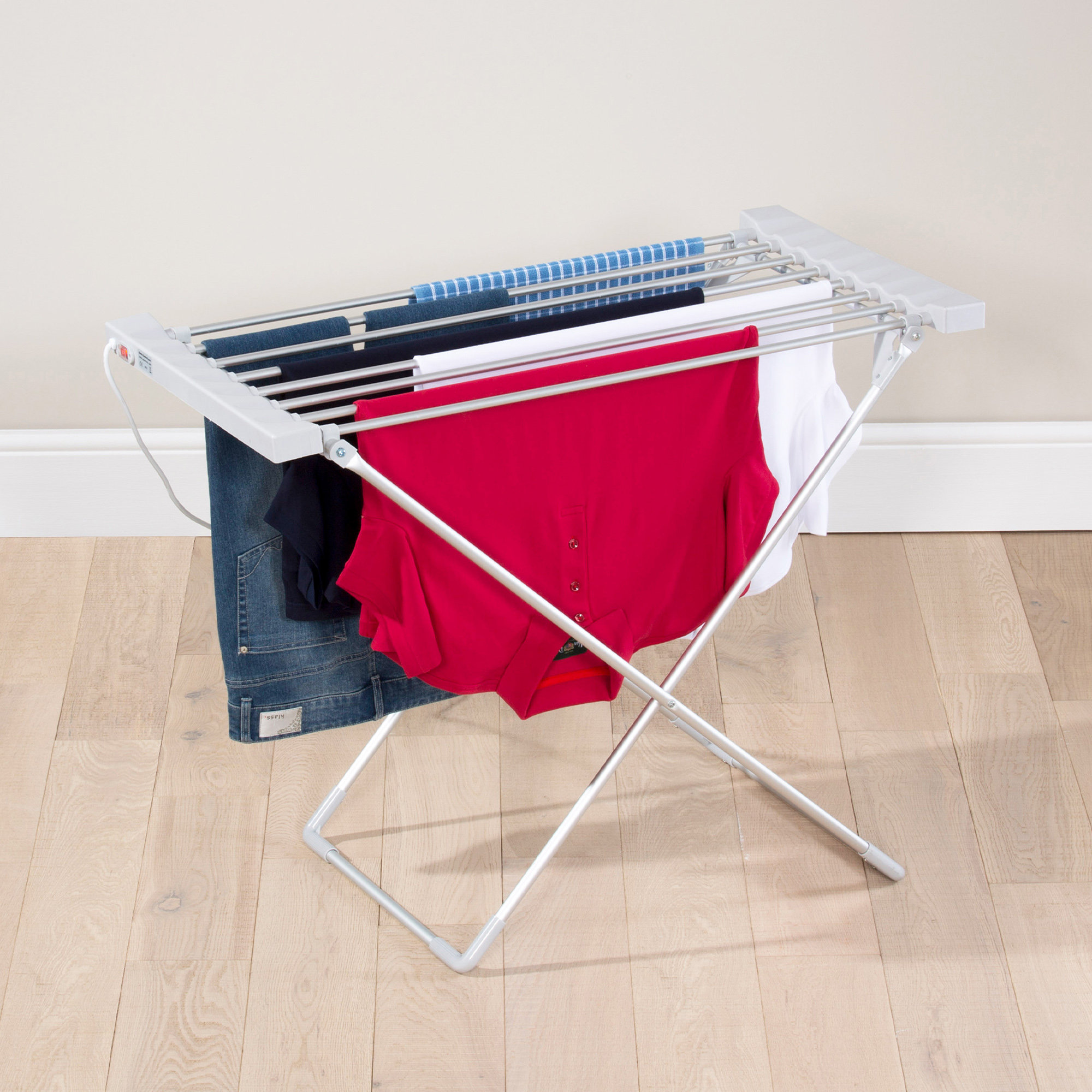 Daewoo Aluminum Foldable Standard Heated Drying Rack | Wayfair.co.uk