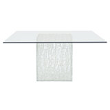 Arctic Square Glass Dining Table