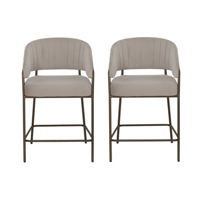 Tabouret de comptoir rembourré Sheriden