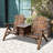 Gwen Solid Wood Double Adirondack Chair with Table