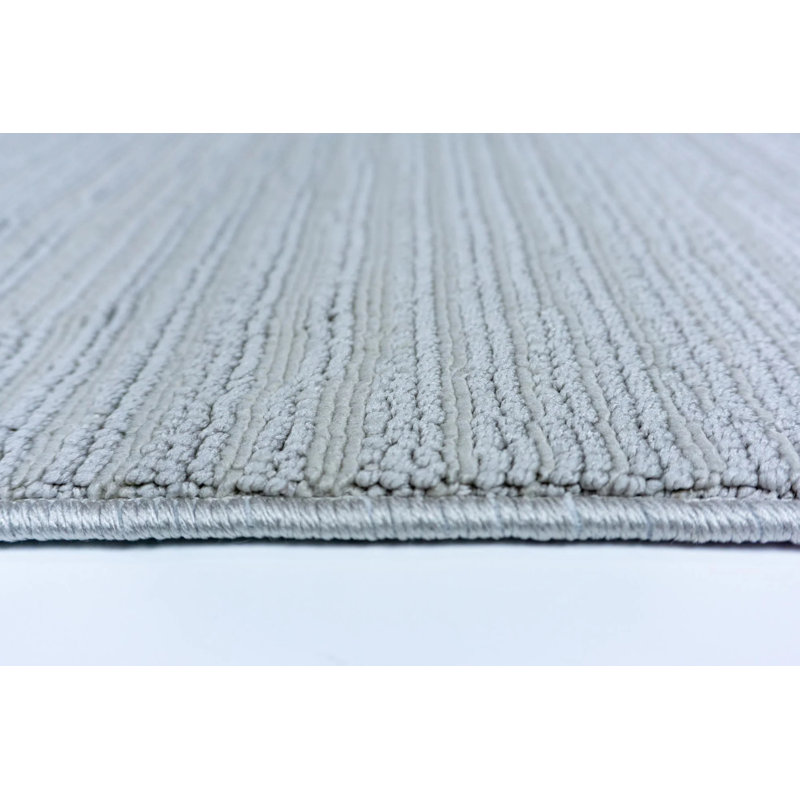 Tapis gris anti-allergique Tami, Carré 1 pi 6 po