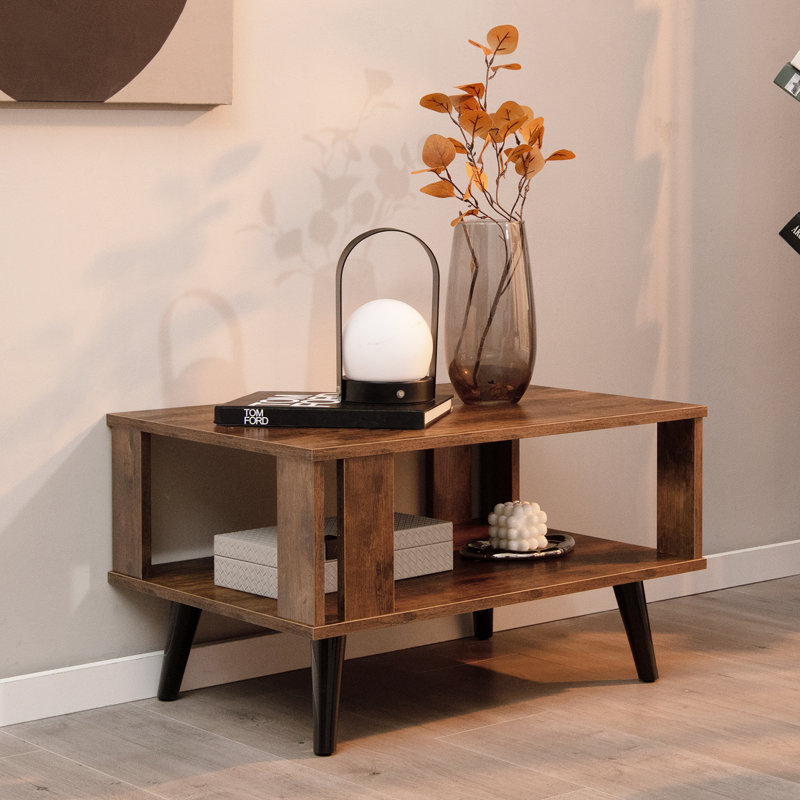 Angle Four Leg Coffee Table with Storage