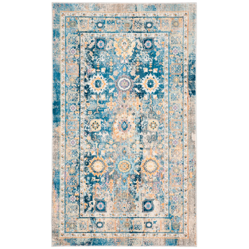 Tapis bleu Emberlin, Rectangle 3 pi 3 po x 5 pi 3 po