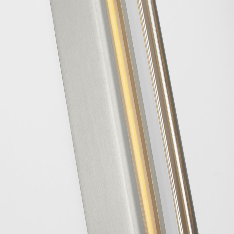 Emera 1 - Light LED Vanity Light, 36" H x 2" W x 1.4" D, Satin Nickel