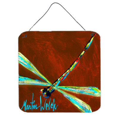 Insect Dragonfly Chocolate Chip  by Martin Welch Painting Print Plaque