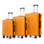 20 po / 24 po / 28 po 3 pièces / ensemble en valise à roulettes ABS, valise de cabine, couleur assortie, serrure à combinaison TSA