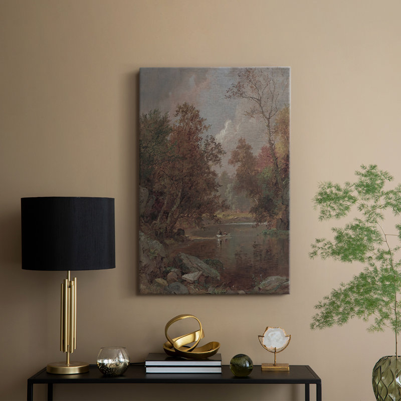 Paysage rétro XXXVII - galerie Cavas, H 27 po x l 18 po