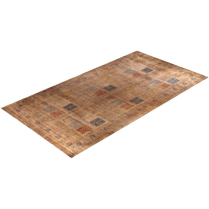 Overdyed One-of-a-Kind 10' 3" X 18' 10" Hand Knotted Area Rug