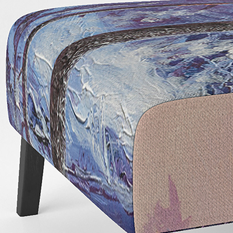 Brechta Vibrant Curve Design II - Velvet Upholstered Modern Slipper Chair, Gray/Yellow