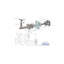 Glass Mount Handrail Bracket with Square Rose and Flat Plate-70705545