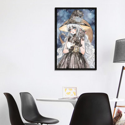 Starry Witch by Cherriuki - Print on Canvas