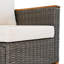 Ensemble de mobilier d'extérieur en osier 8 pièces avec coussin épais 8 pièces-37110691