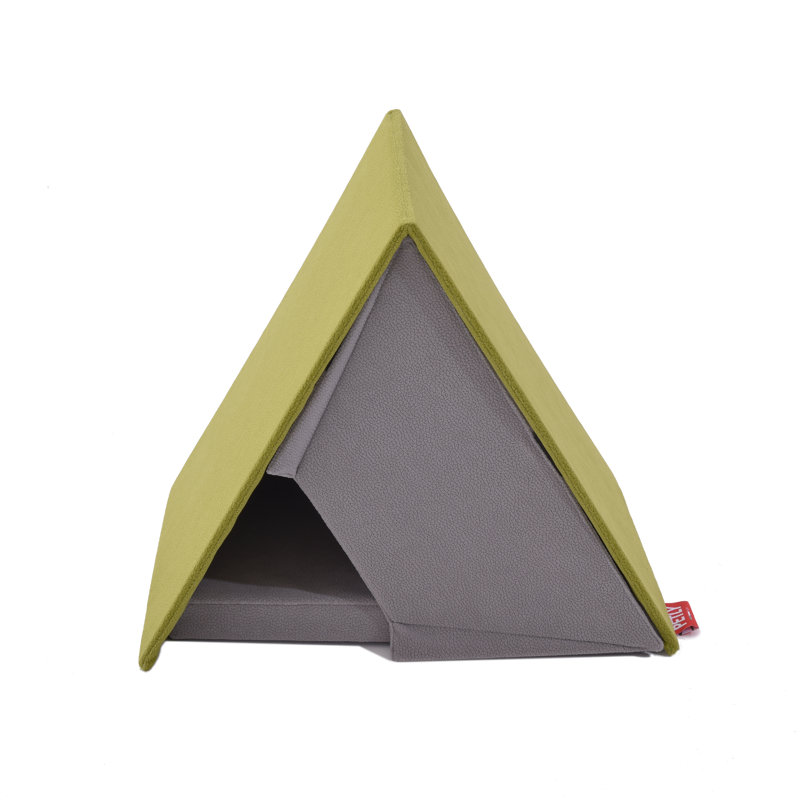 Orthopedic Microfibre Tent Pet Bed, Green