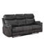 Canapé inclinable manuel en microfibre Hirah