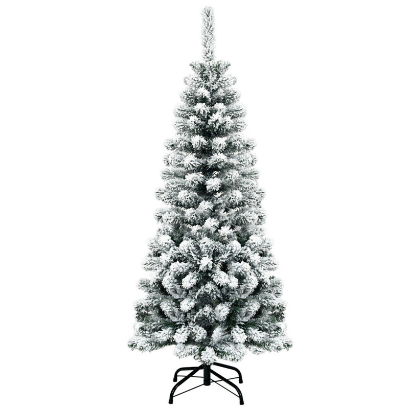 Arbre de Noël artificiel enneigé 90 g / 90 po, H 4,5 po