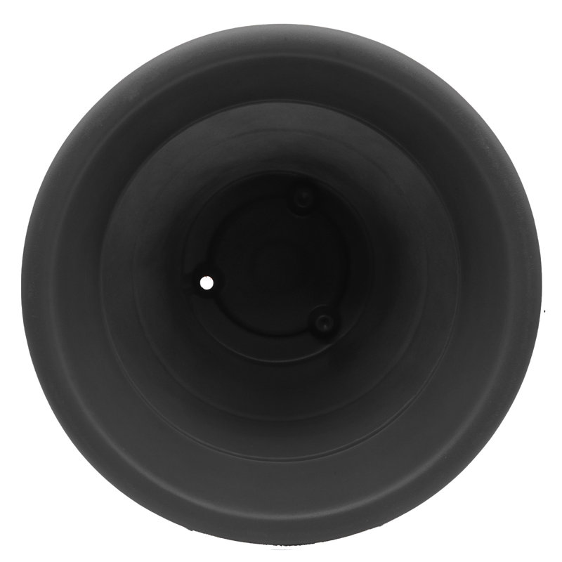 Frias Resin Pot Planter Set, Black, 20" H x 24" W x 24" D