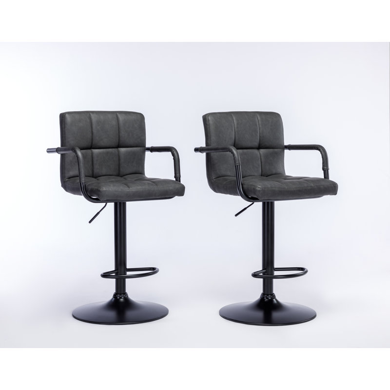 Hayden Swivel Adjustable Height Bar Stool