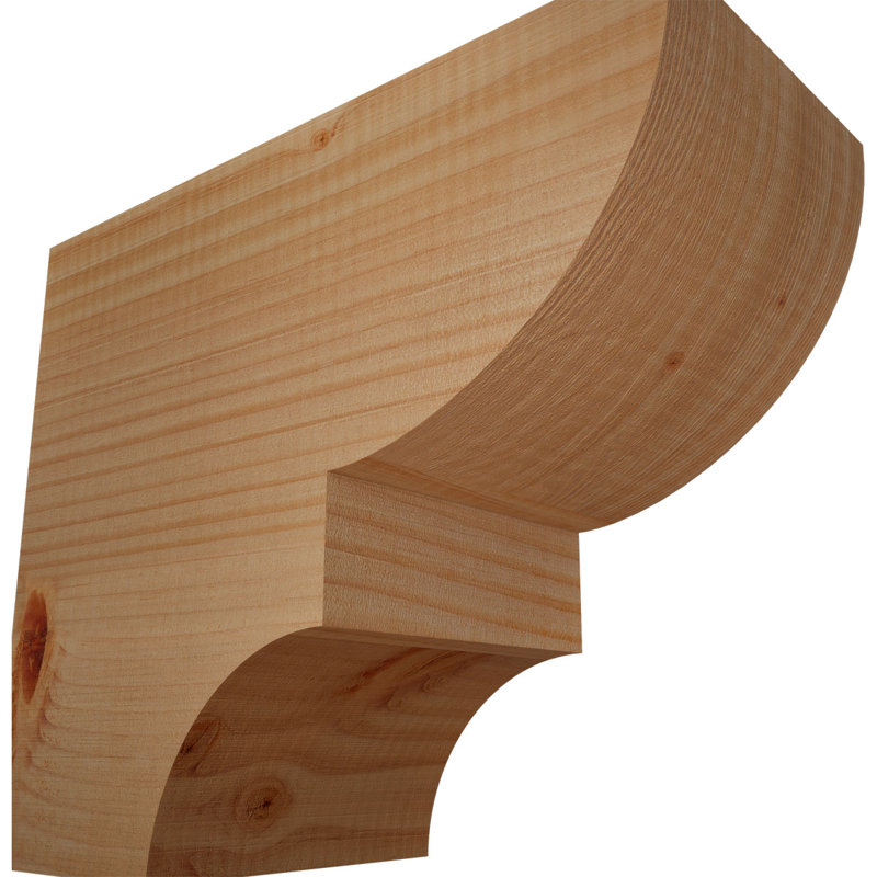 Queue de chevron lisse Ridgewood, Sapin de Douglas, H 10 po x l 5 1/2 po x L 12 po