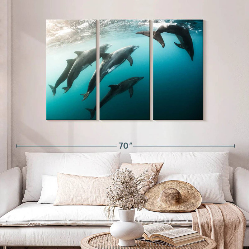 Brampt Dolphin Playmates, 32" H x 50" W